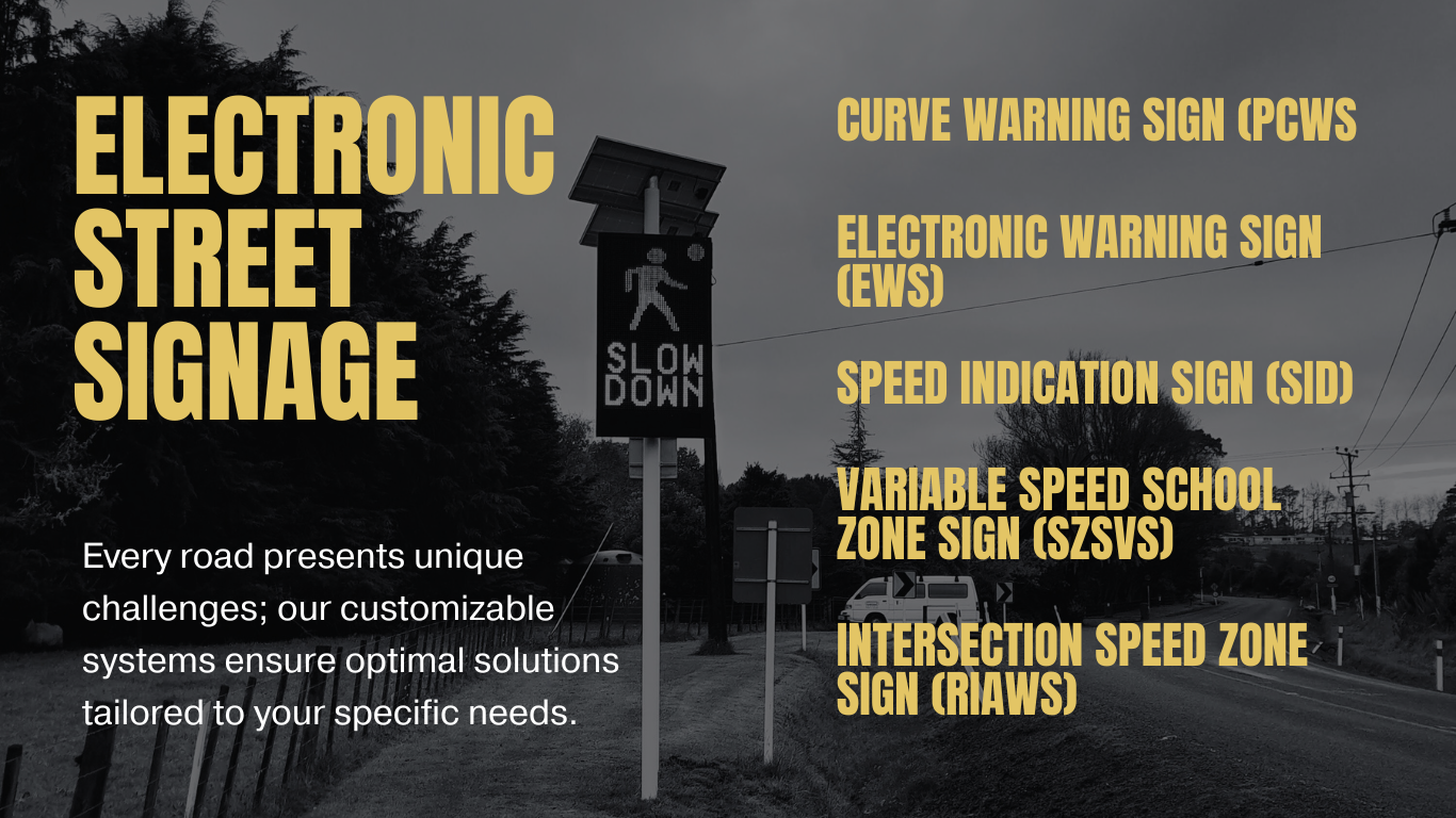 Active Warning and Regulatory Signs
Our signage meets New Zealand Transport Agency (NZTA) standards, ensuring adherence to national safety and quality requirements.